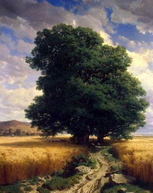 Landscape with Oaks